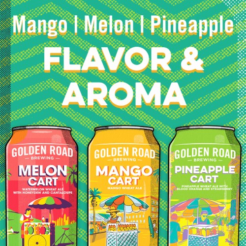 Golden Road Fruit Cart Mixer Beer Perspective: bottom
