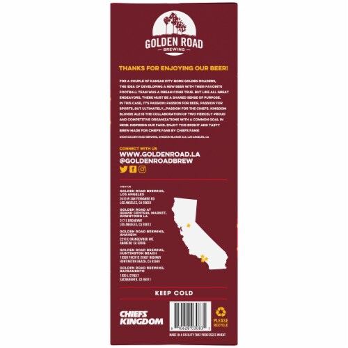 Golden Road Brewing Kingdom Blonde Ale Perspective: bottom
