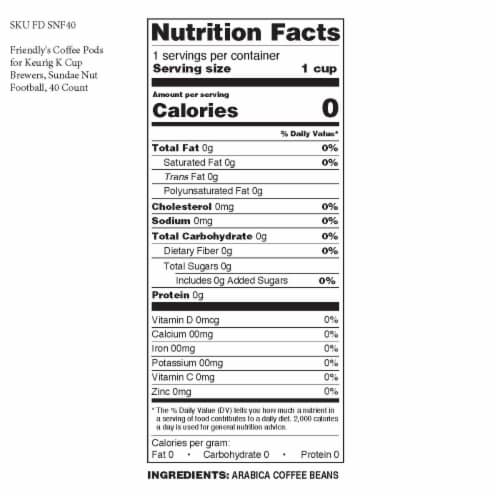 Friendly's Coffee Pods for Keurig K Cup Brewers, Sundae Nut Football, 40 Count Perspective: bottom