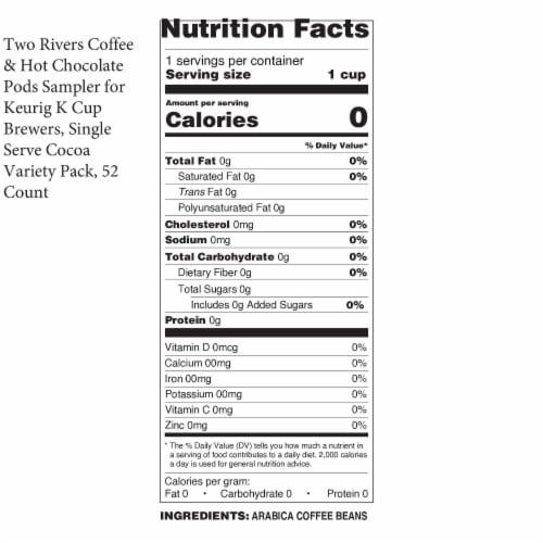 Two Rivers Coffee Bold Roast Coffee Pods, Variety Sampler Pack, 100 Count Perspective: bottom