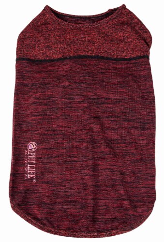 Pet Life Active Aero-Pawlse Heathered Quick-Dry Performance Dog Tank Top T-Shirt Perspective: bottom