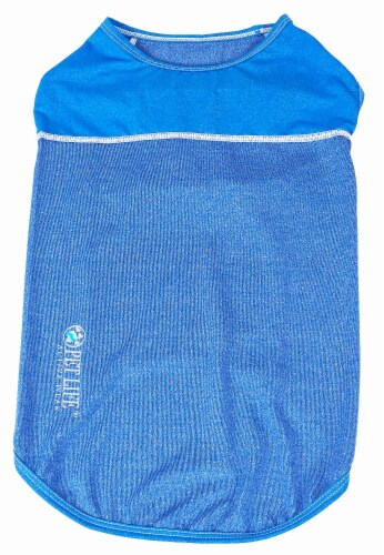 Pet Life Active Aero-Pawlse Heathered Quick-Dry Performance Dog Tank Top T-Shirt Perspective: bottom
