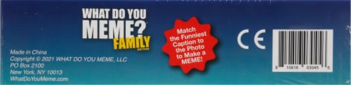 What Do You Meme?® Family Edition Card Game Perspective: bottom