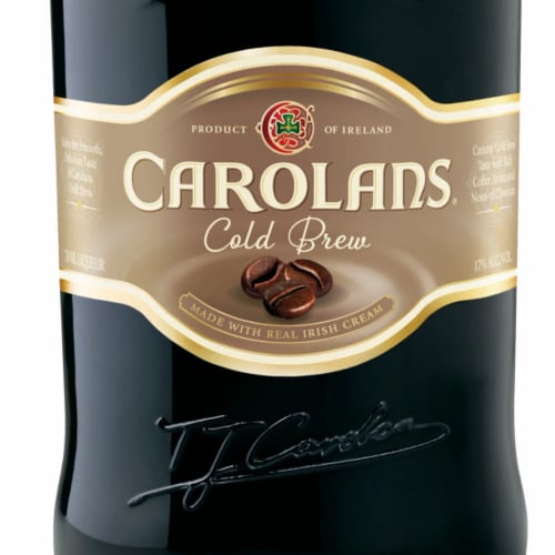 Carolans Cold Brew Coffee Cream Liqueur Perspective: bottom