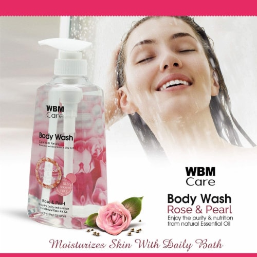 WBM Care Body Wash, Regenerates & Revitalize With Himalayan Pink Salt, Rose & Pearl–Pack of 3 Perspective: bottom