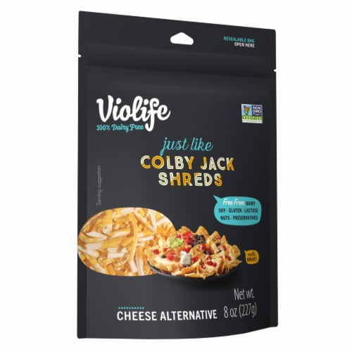 Violife Just Like Colby Jack Shreds, Dairy-Free & Vegan Perspective: bottom