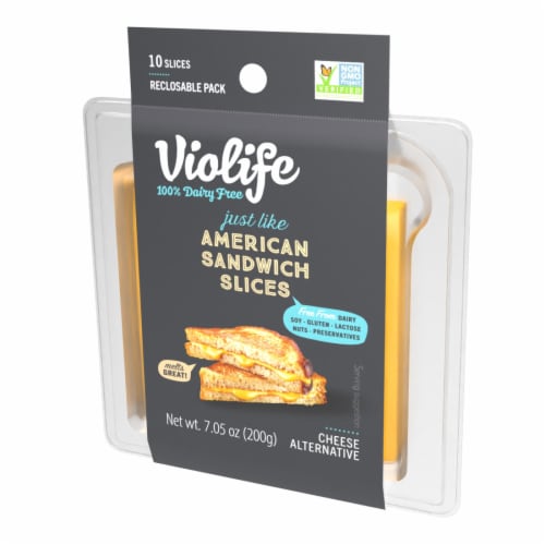 Violife Just like American Cheese Slices, Dairy-Free Vegan Perspective: bottom