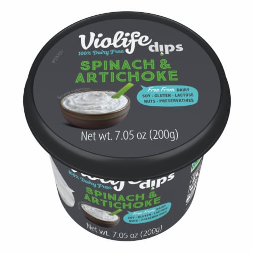 Violife Spinach & Artichoke Dip, Dairy-Free Vegan Perspective: bottom
