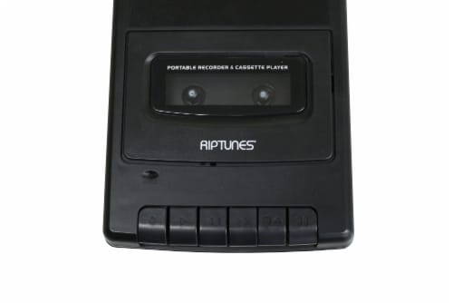 Riptunes Cassete Player And Recorder, Black Perspective: bottom