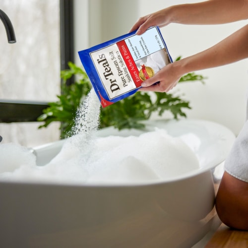 Dr Teal's Unscented First Aid Pure Epsom Salt Therapeutic Soak Perspective: bottom