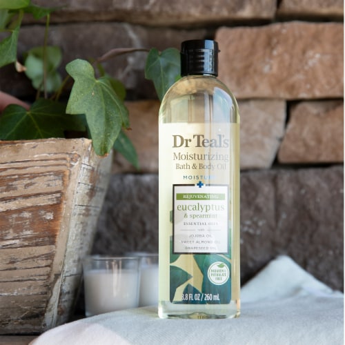 Dr Teal's® Relax & Relief Bath & Body Oil with Eucalyptus & Spearmint Perspective: bottom
