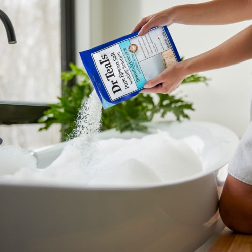 Dr Teal's® Detoxify & Energize Epsom Salt Magnesium Soak with Ginger & Clay Perspective: bottom