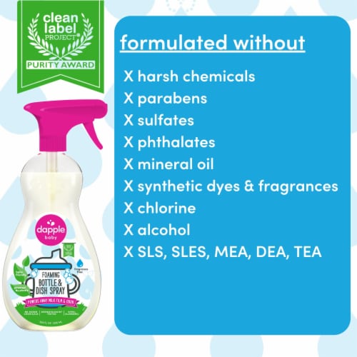 Dapple® Fragrance Free Foaming Bottle & Dish Spray Perspective: bottom