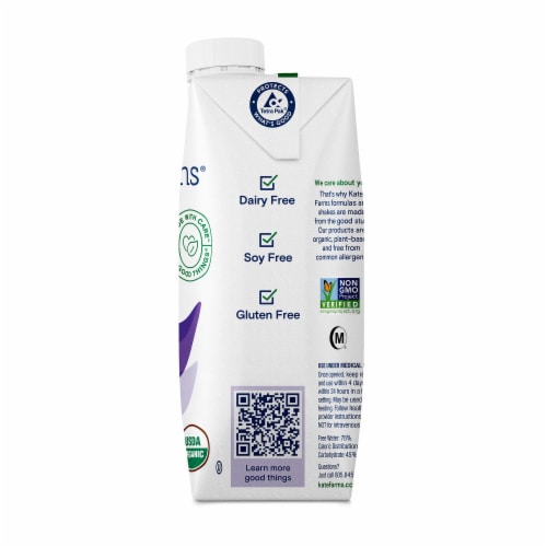 Kate Farms Peptide 1.0 Oral Supplement Plain 11 oz. Carton 12 Ct Perspective: bottom