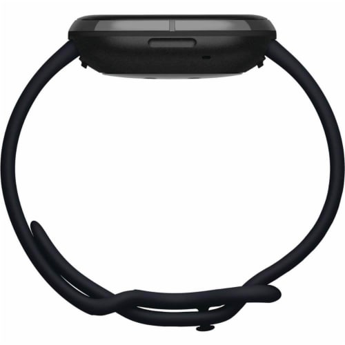Fitbit Sense in Carbon and Graphite Perspective: bottom