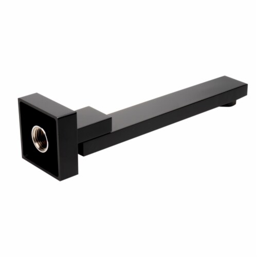 ALFI brand AB7701-BM Black Matte Square Foldable Tub Spout Perspective: bottom