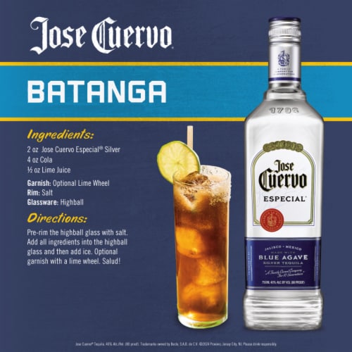 Jose Cuervo Especial Silver Tequila Perspective: bottom