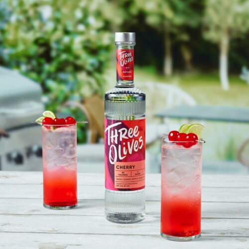 Three Olives Vodka Cherry Perspective: bottom