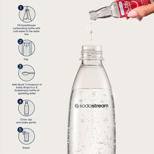 SodaStream® Bubly™ Drops Lime Unsweetened Natural Flavor Sparkling Water Perspective: bottom