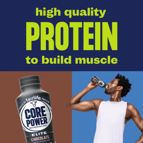 Core Power Elite Chocolate High Protein Shake Perspective: bottom