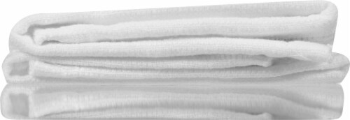 MUKitchen® White Cotton Ridged Dishcloth Perspective: bottom
