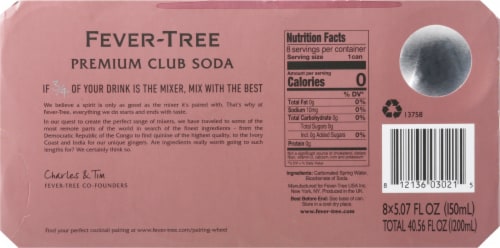 Fever-Tree Premium Club Soda Cans Perspective: bottom