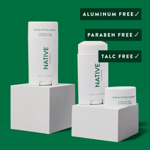 Native  Eucalyptus & Mint Natural Deodorant Perspective: bottom