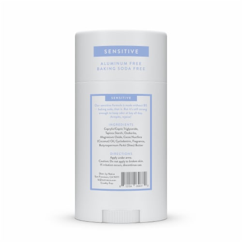 Native Men and Women Sensitive Deodorant Stick Cotton & Lily, Aluminum and Baking Soda Free Perspective: bottom