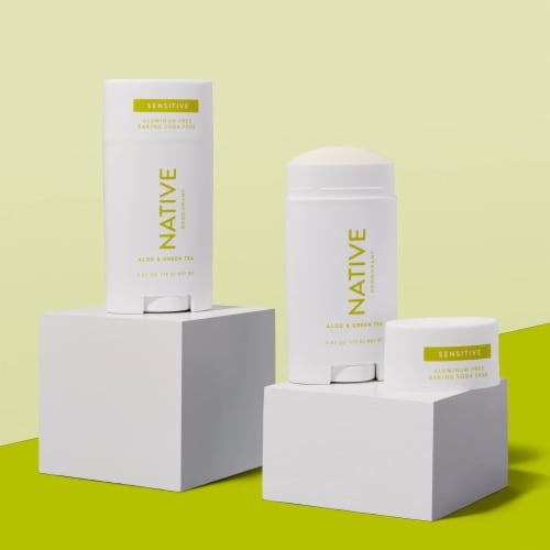 Native Sensitive Aloe & Green Tea Deodorant Perspective: bottom