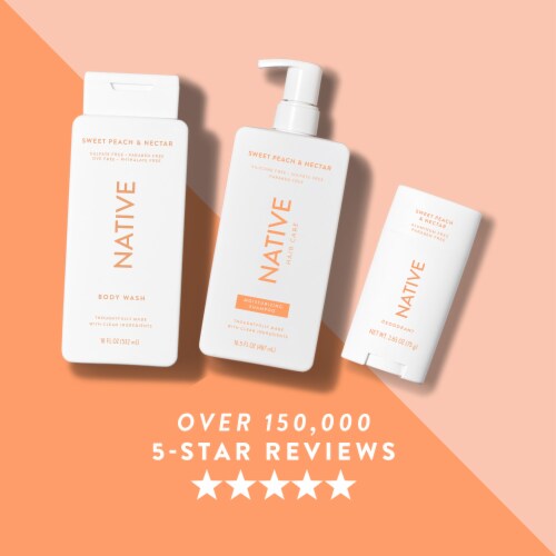 Native Sweet Peach & Nectar Deodorant Perspective: bottom