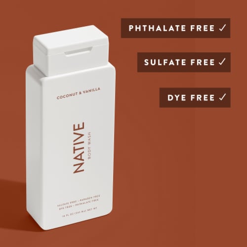 Native Coconut & Vanilla Body Wash Perspective: bottom