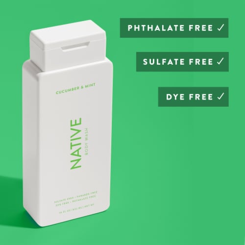 Native Cucumber & Mint Body Wash Perspective: bottom
