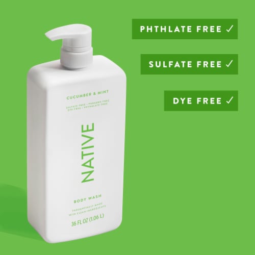 Native Body Wash Pump with Cucumber & Mint Perspective: bottom