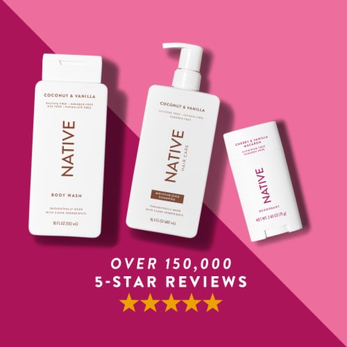 Native Deodorant, Cherry & Vanilla Macaron, Aluminum Free, for Women and Men Perspective: bottom