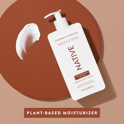 Native Body Lotion with Coconut & Vanilla Perspective: bottom