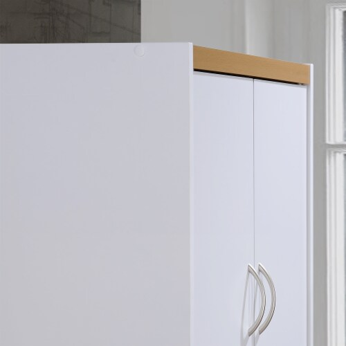 Hodedah HI224 Dining Room Storage 4 Door Kitchen Pantry China