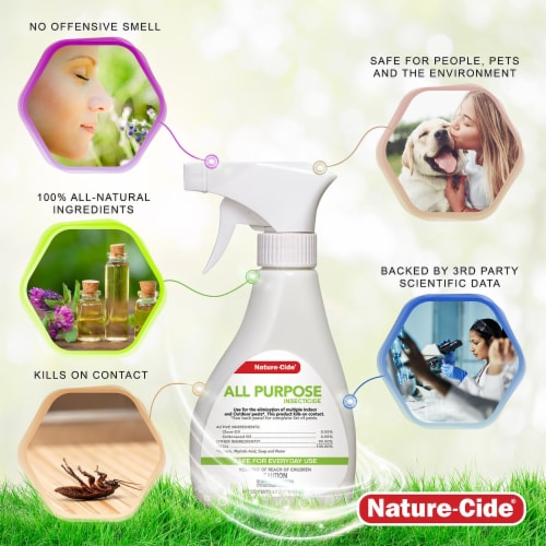 Nature-Cide All-Purpose Insecticide - Natural Roach, Spider, Mosquito and Ant Spray Perspective: bottom