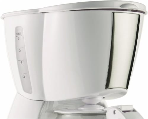 Brentwood White 4 Cup Coffee Maker Perspective: bottom