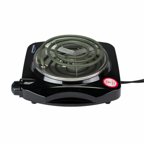 Brentwood Electric 1000 W Single Burner - Black Perspective: bottom
