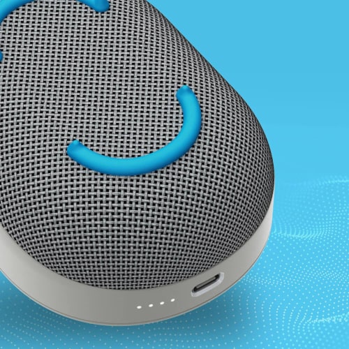 Skullcandy Kilo™ Compact Wireless Speaker - Light Grey Perspective: bottom