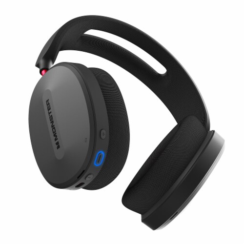 Monster DNA Air Open Air Headphones - Black Perspective: bottom