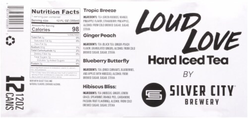 Silver City Brewery Loud Love Hard Iced Tea Variety Pack Perspective: bottom