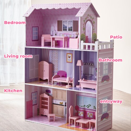 Pink and purple shop dollhouse