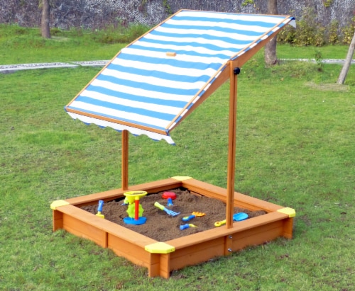 Merry Products SND0032210010 Sandbox with retractable Canopy Perspective: bottom