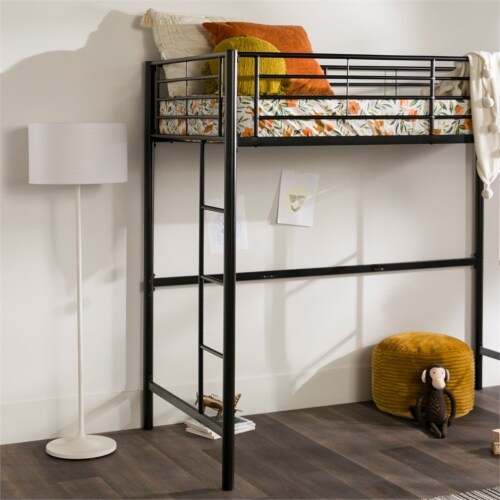 Walker Edison BTOLBL Sunset Metal Twin/Loft Bunk Bed Black, 1 Kroger