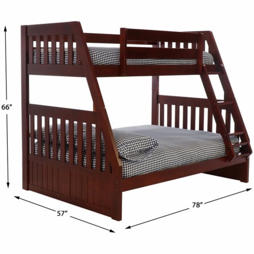 Mission bunk bed twin over full discount