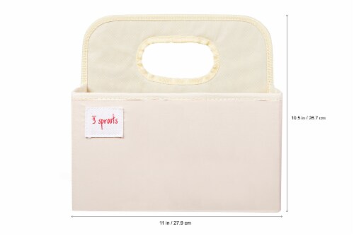 3 Sprouts Baby Diaper Caddy - Organizer Basket for Nursery, Bear Perspective: bottom
