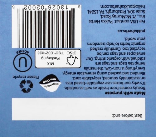 Pukka Night Time Herbal Tea Sachets Perspective: bottom
