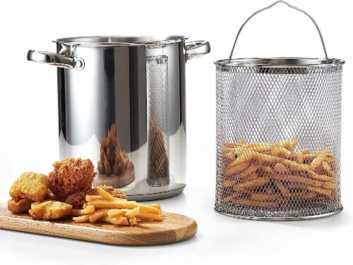 Cook N Home Asparagus Steamer Pot Stainless Steel with Basket,Glass Lid, 4 Quart, 3-Piece Perspective: bottom