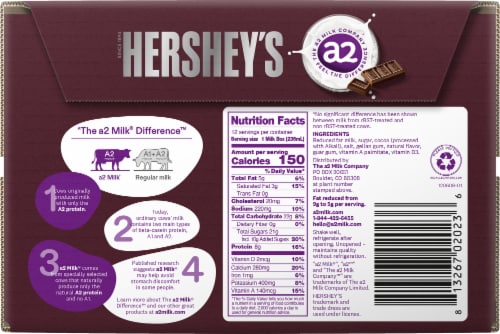HERSHEY's a2 Milk Aseptic Chocolate Milk Perspective: bottom